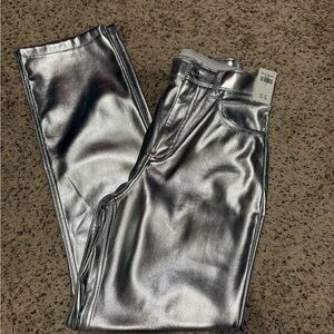 Abercrombie & Fitch Silver Straight Leg Pants